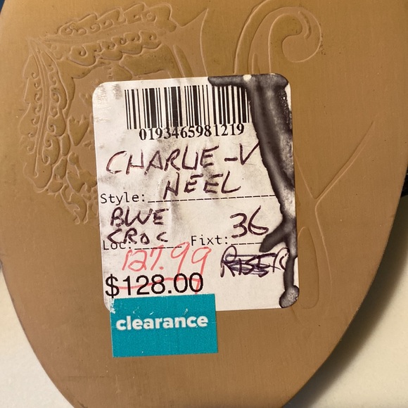 FREE PEOPLE Charlie V Heeled Sandals Size 36/6 NWOB - Picture 10 of 11